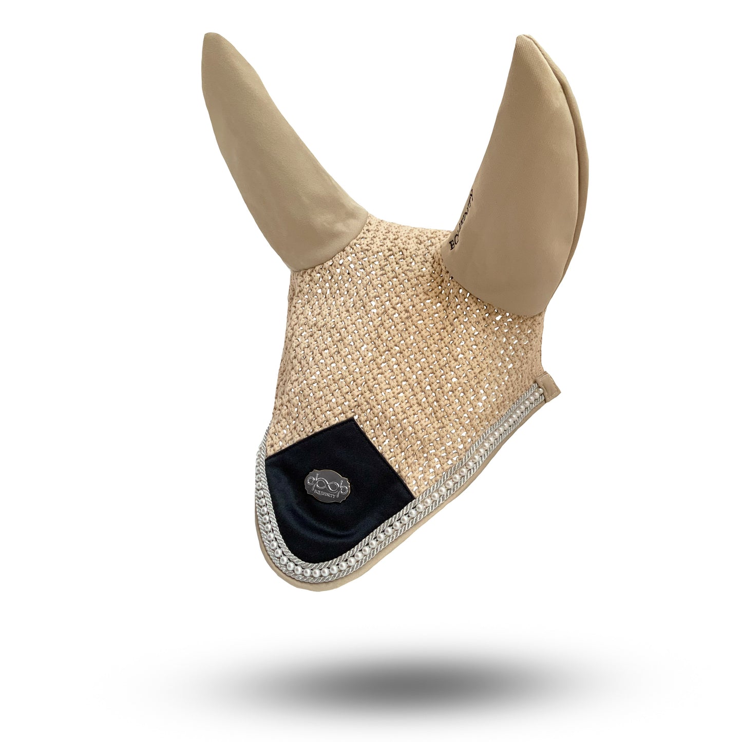 EQUIFINITY Fliegenhaube Champagne River Bowtastic Collection - equifinity.com