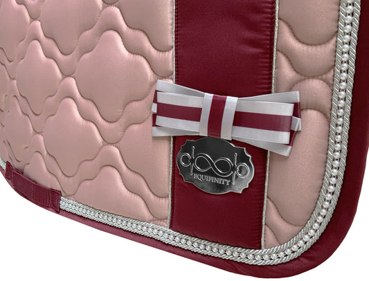 EQUIFINITY Vielseitigkeit Springen Schabracke Blossom Berry Bowtastic Collection Professionell Cut - equifinity.com